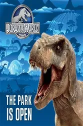 Book cover of The Park is Open (Jurassic World) by Dennis R. Shealy