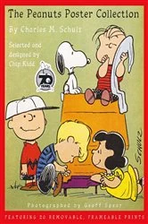 Book cover of The Peanuts Poster Collection by Chip Kidd