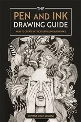 Book cover of The Pen and Ink Drawing Guide by Giovana Ghizzi Vescovi