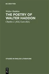 Book cover of The poetry of Walter Haddon by Walter Haddon
