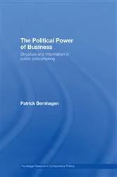 Book cover of The Political Power of Business by Patrick Bernhagen