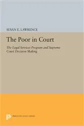 Book cover of The Poor in Court by Susan E. Lawrence