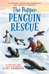 Book cover of The Popper Penguin Rescue by Eliot Schrefer