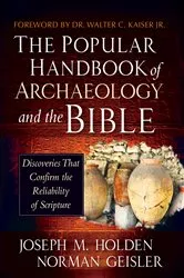 Book cover of The Popular Handbook of Archaeology and the Bible by Joseph M. Holden