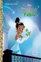 Book cover of The Princess and the Frog Little Golden Book (Disney Princess) by Victoria Saxon