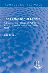 Book cover of The Profession of Letters by Unknown