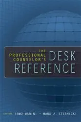 Book cover of The Professional Counselor's Desk Reference by Mark A. Stebnicki