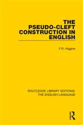 Book cover of The Pseudo-Cleft Construction in English by Unknown