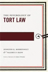 Book cover of The Psychology of Tort Law by Unknown
