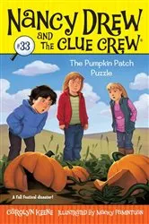 Book cover of The Pumpkin Patch Puzzle by Carolyn Keene