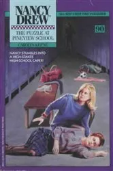 Book cover of The Puzzle at Pineview School by Carolyn Keene