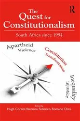 Book cover of The Quest for Constitutionalism by Hugh Corder