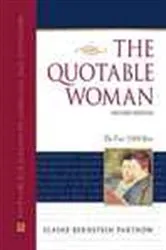 Book cover of The Quotable Woman by Elaine Bernstein Partnow