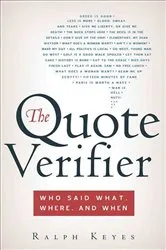 Book cover of The Quote Verifier by Ralph Keyes