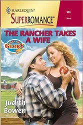 Book cover of The Rancher and the Schoolteacher by Judith Bowen