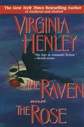 Book cover of The Raven and the Rose by Virginia Henley
