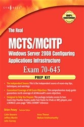 Book cover of The Real MCTS/MCITP Exam 70-643 Prep Kit by Brien Posey