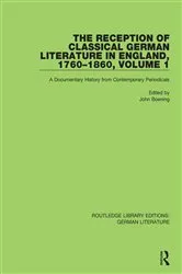 Book cover of The Reception of Classical German Literature in England, 1760-1860, Volume1 by Unknown