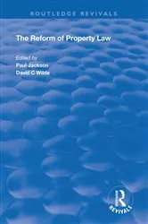 Book cover of The Reform of Property Law by Paul Jackson