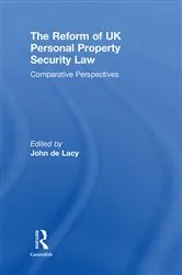 Book cover of The Reform of UK Personal Property Security Law by Unknown