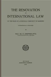 Book cover of The Renovation of International Law by D. Josephus Jitta