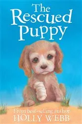 Book cover of The Rescued Puppy by Holly Webb