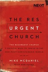 Book cover of The Resurgent Church by Mike McDaniel