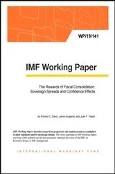 Book cover of The Rewards of Fiscal Consolidation: Sovereign Spreads and Confidence Effects by Antonio David