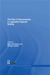 Book cover of The Role of Governments in Legislative Agenda Setting by Bjorn Erik Rasch