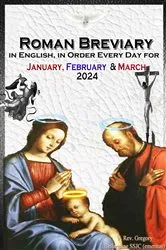 Book cover of The Roman Breviary in English, in Order, Every Day for January, February, March 2024 by Unknown