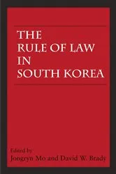 Book cover of The Rule of Law in South Korea by Jongryn Mo
