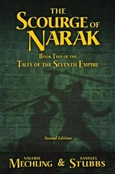 Book cover of The Scourge of Narak (2nd ed.) by Valerie Mechling