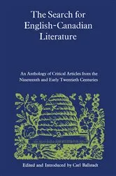 Book cover of The Search for English-Canadian Literature by Carl Ballstadt