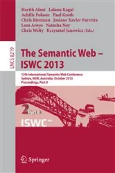 Book cover of The Semantic Web - ISWC 2013 by Harith Alani