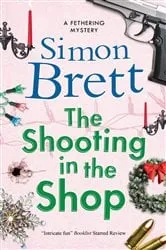 Book cover of The Shooting in the Shop by Simon Brett