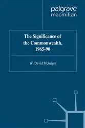 Book cover of The Significance of the Commonwealth, 1965â€“90 by W. McIntyre