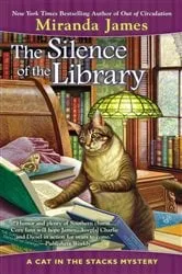 Book cover of The Silence of the Library by Miranda James