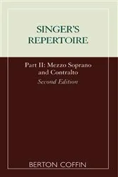Book cover of The Singer's Repertoire, Part II (2nd ed.) by Berton Coffin