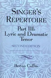 Book cover of The Singer's Repertoire, Part III (2nd ed.) by Berton Coffin