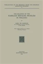 Book cover of The Solution of the Karelian Refugee Problem in Finland by A. De Gadolin