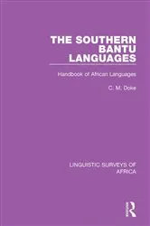 Book cover of The Southern Bantu Languages by Unknown