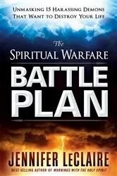 Book cover of The Spiritual Warfare Battle Plan by Jennifer LeClaire