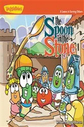 Book cover of The Spoon in the Stone / VeggieTales by Doug Peterson