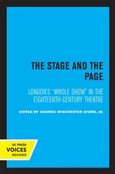 Book cover of The Stage and the Page by Stone, George Winchester, Jr.