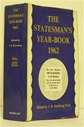Book cover of The Statesman's Year-Book 1962 (99th ed.) by S. Steinberg
