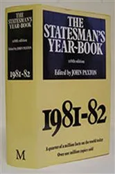Book cover of The Statesman's Year-Book 1981-82 (118th ed.) by J. Paxton