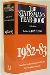 Book cover of The Statesman's Year-Book 1982-83 by J. Paxton