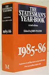 Book cover of The Statesman's Year-Book 1985-86 by J. Paxton