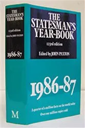 Book cover of The Statesman's Year-Book 1986-87 (123rd ed.) by J. Paxton