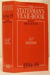 Book cover of The Statesman's Year-Book 1994-95 by B. Hunter